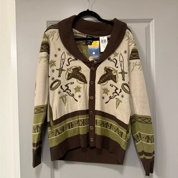 NWT Lord of the Rings Cardigan Sweater | Sold Out | Men’s Small / Women’s S–M - Picture 2 of 2
